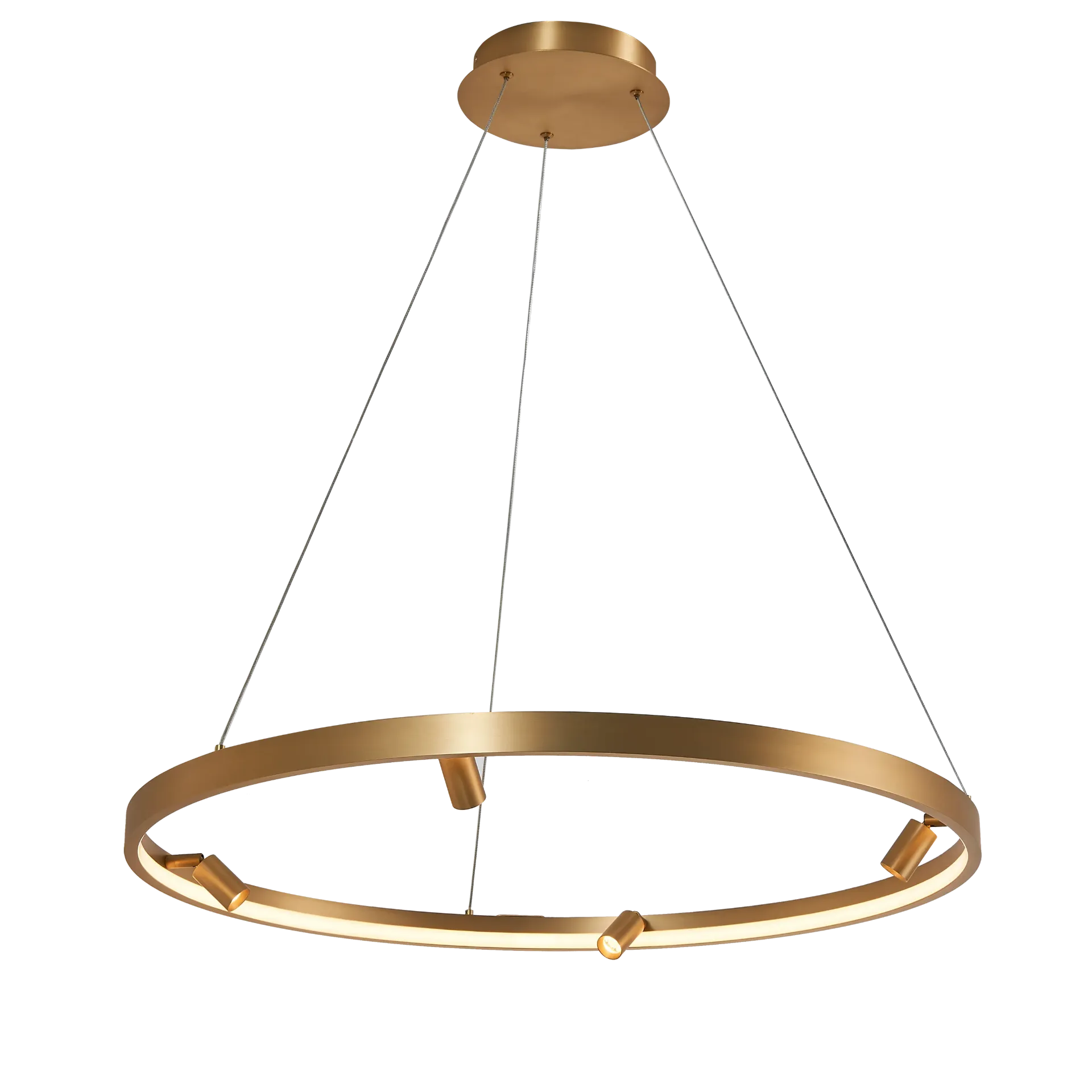 COLGANTE DIMERIZABLE TIPO ARO 80 CMS DIAMETRO LED 42W LUZ CÁLIDA 3000K | CURAZAO PENSIL D