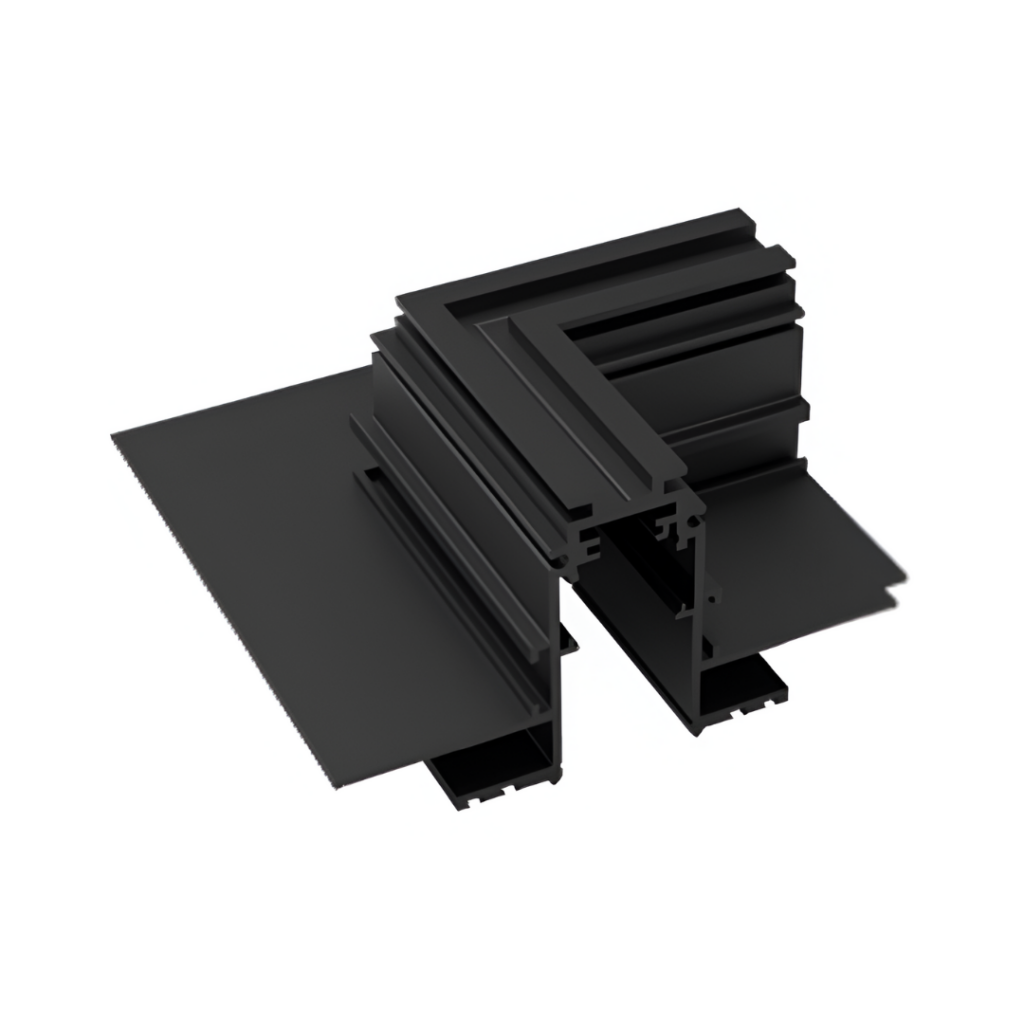 ACCESORIO CONECTOR TIPO CODO PARA CAMBIAR DE DIRECCIÓN PARA RIEL MAGNETICO CONSTRULITA DE INCRUSTAR | CONECTOR CODO (EMPOTRAR)